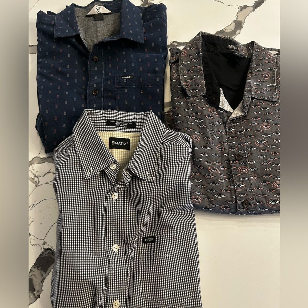 Volcom Patterned Casual Shirtsbundle Medium - image 1
